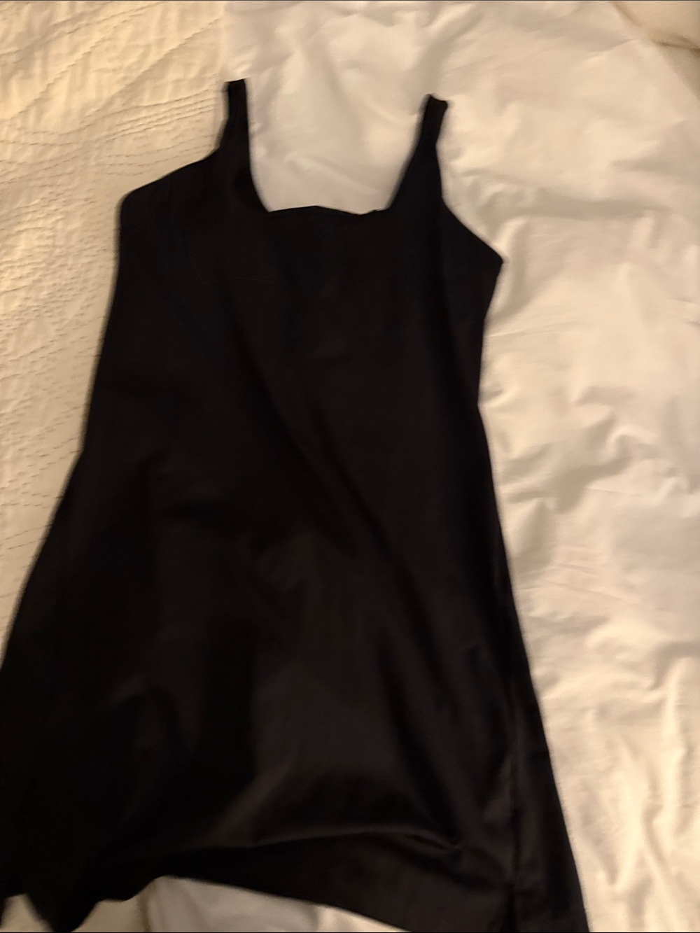 Old Navy Black Mini Slip Dress